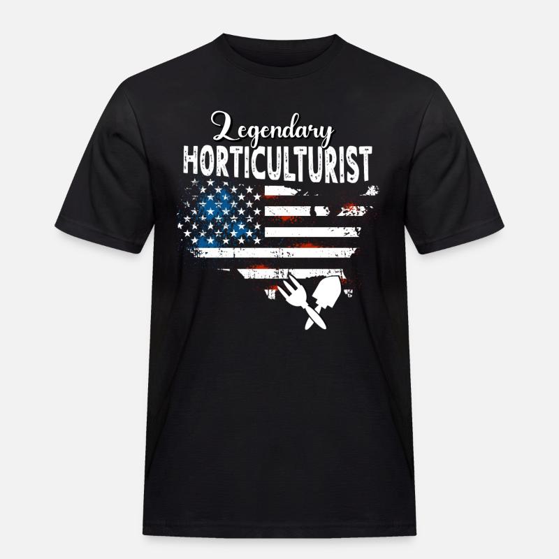 Gartenbauer US - Männer Workwear T-Shirt - Schwarz