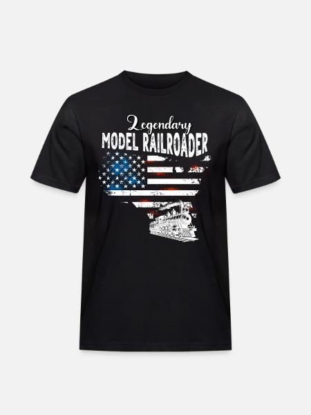 Model Railroader US - Men's Workwear T-Shirt - black