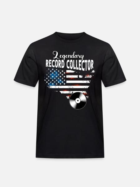 Collectionneur de disques US - T-shirt Workwear homme - noir