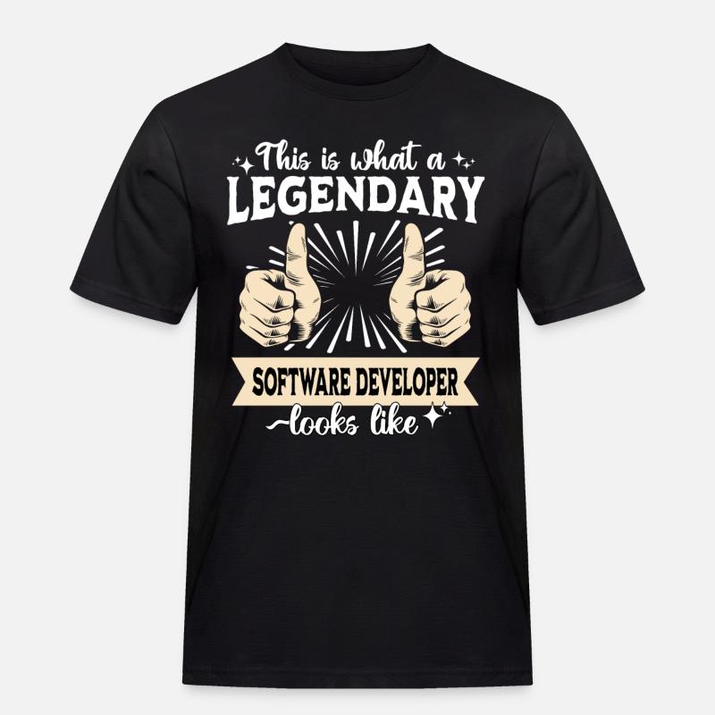 Legendary Software Developer - Men's Workwear T-Shirt - black