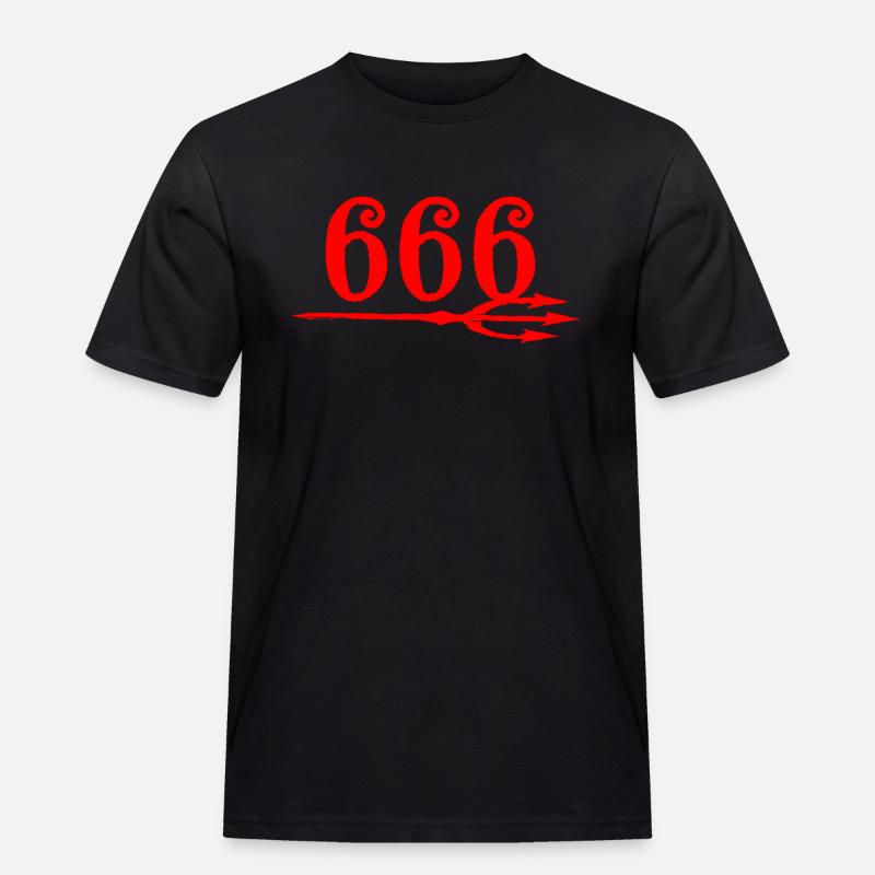 666 Devils Trident - Men's Workwear T-Shirt - black
