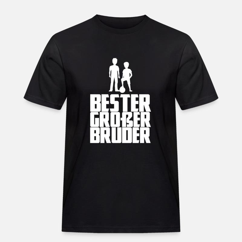 Bester großer Bruder - Männer Workwear T-Shirt - Schwarz