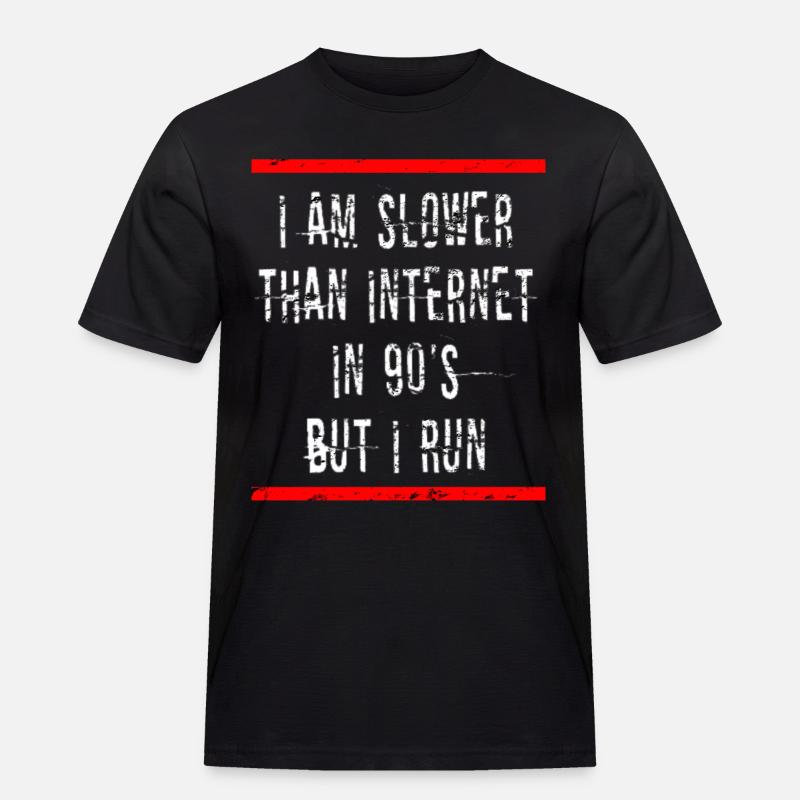 Slow Runner Running Run Gift - Men's Workwear T-Shirt - black
