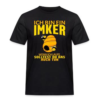 Bienen Imker Biene - Männer Workwear T-Shirt - Schwarz - Vorne - AI Model Male 178 light (178cm)