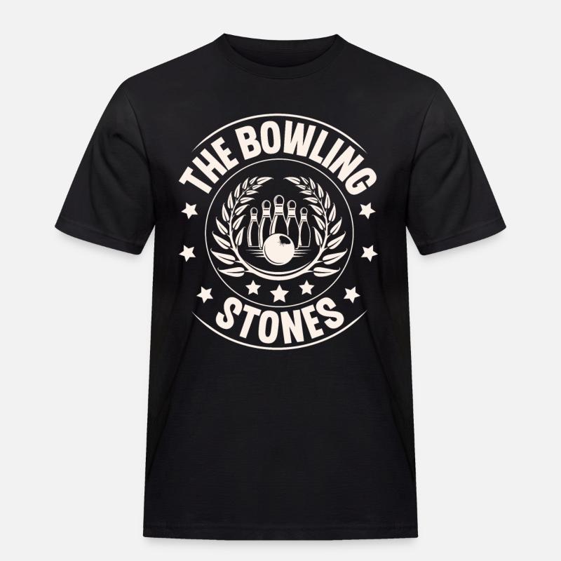 Bowling - Männer Workwear T-Shirt - Schwarz