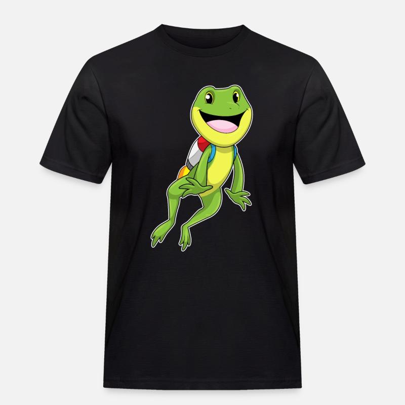 Frosch Jetpack - Männer Workwear T-Shirt - Schwarz
