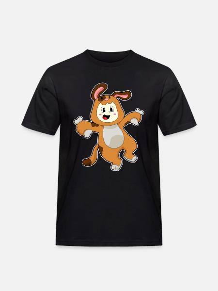 Dog Bunny Ears - Men's Workwear T-Shirt - black