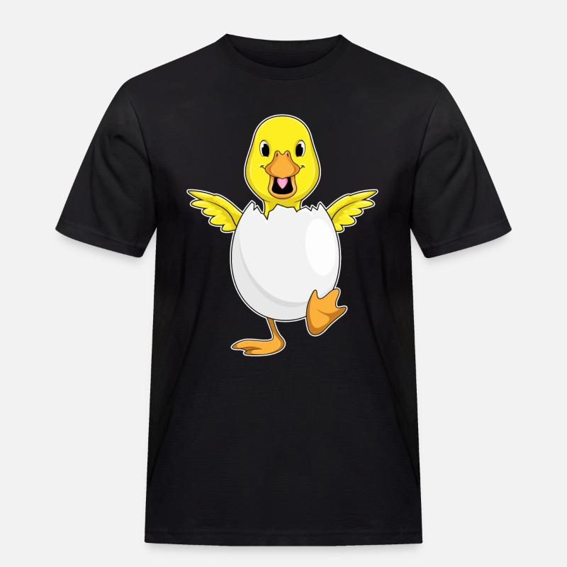 Duck Eggshell - Men's Workwear T-Shirt - black