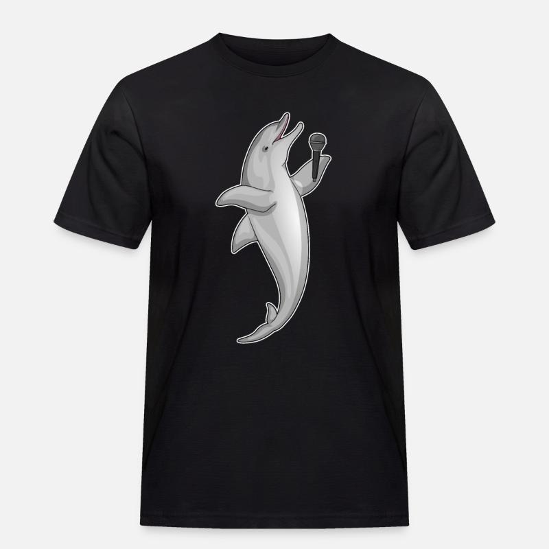 Delfin Singer Microphone - T-shirt Workwear homme - noir