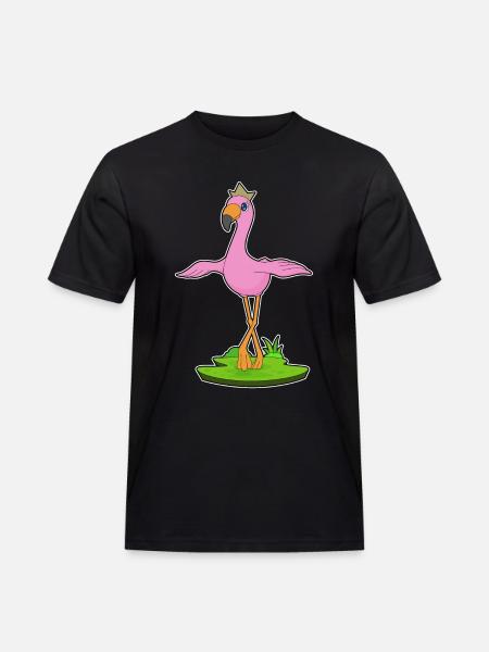 Flamingo Crown - Men's Workwear T-Shirt - black