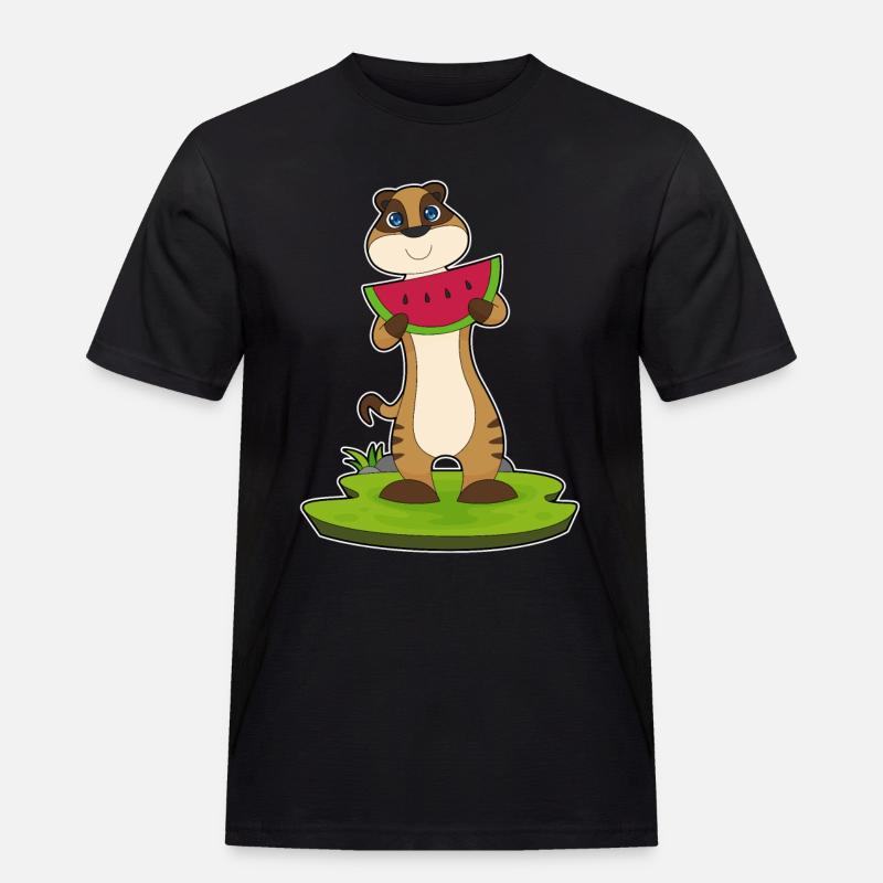 Suricate fruit de pastèque - T-shirt Workwear homme - noir