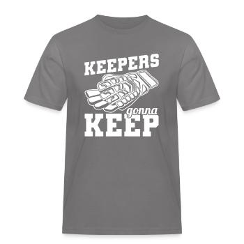 Torhüter Fußball - Männer Workwear T-Shirt - Grau - Vorne - AI Model Male 185 dark (185cm)
