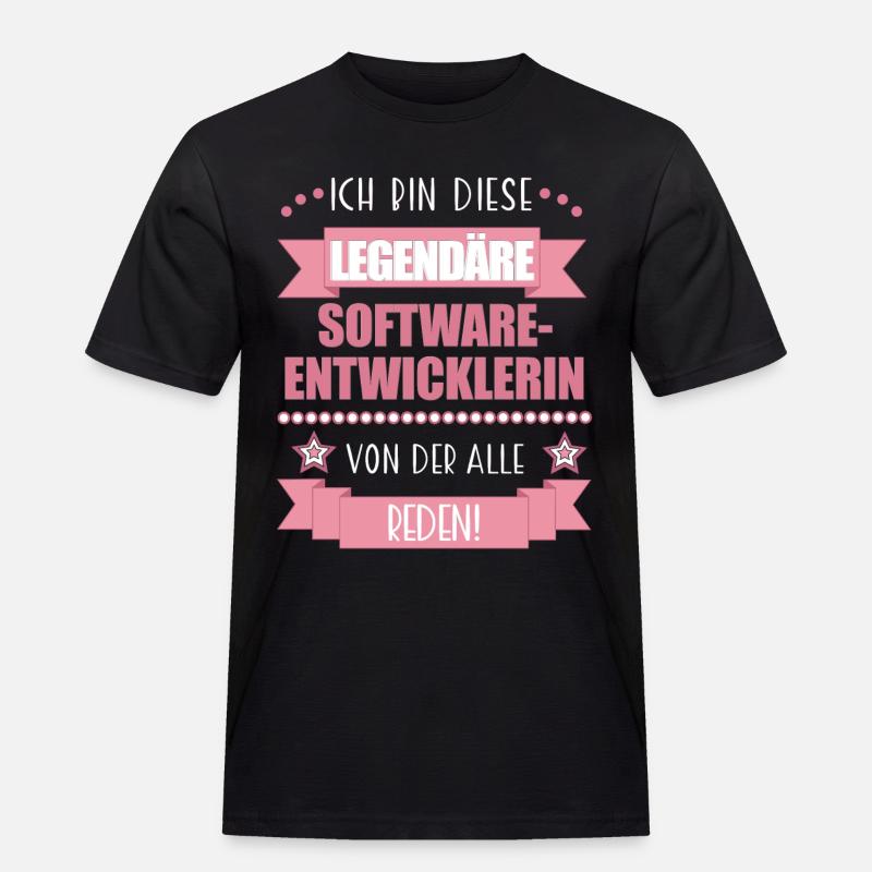 Softwareentwicklerin Codeexpertin süßes Geschenk - Männer Workwear T-Shirt - Schwarz