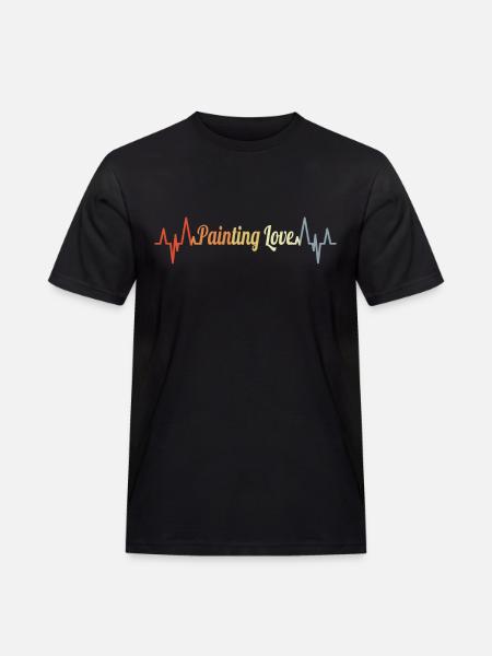Painters and varnishers heart palpitations - Men's Workwear T-Shirt - black