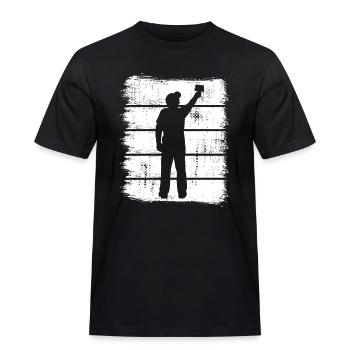 Maler und Lackierer - Männer Workwear T-Shirt - Schwarz - Vorne - AI Model Male 178 light (178cm)