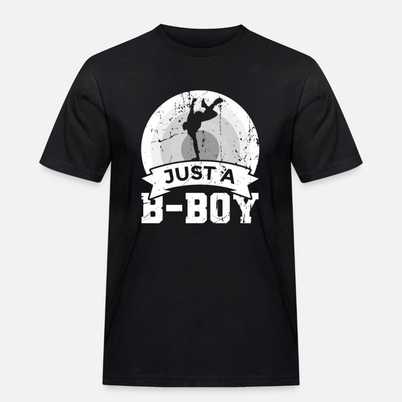 Nur ein B Boy - Männer Workwear T-Shirt - Schwarz