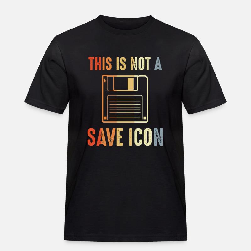 This is not a save icon - Men's Workwear T-Shirt - black
