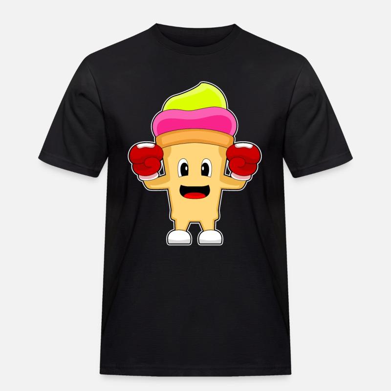 Eiscreme Boxer Boxhandschuhe Boxen - Männer Workwear T-Shirt - Schwarz