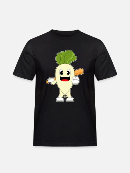 Radish Baseball Baseball Bat - Men's Workwear T-Shirt - black