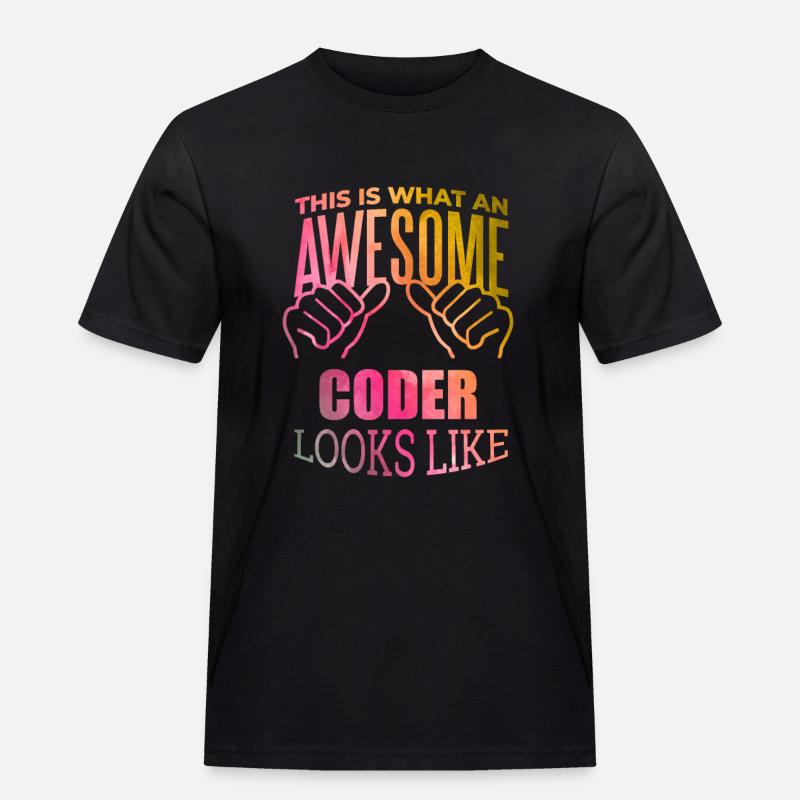 Coding - Men's Workwear T-Shirt - black