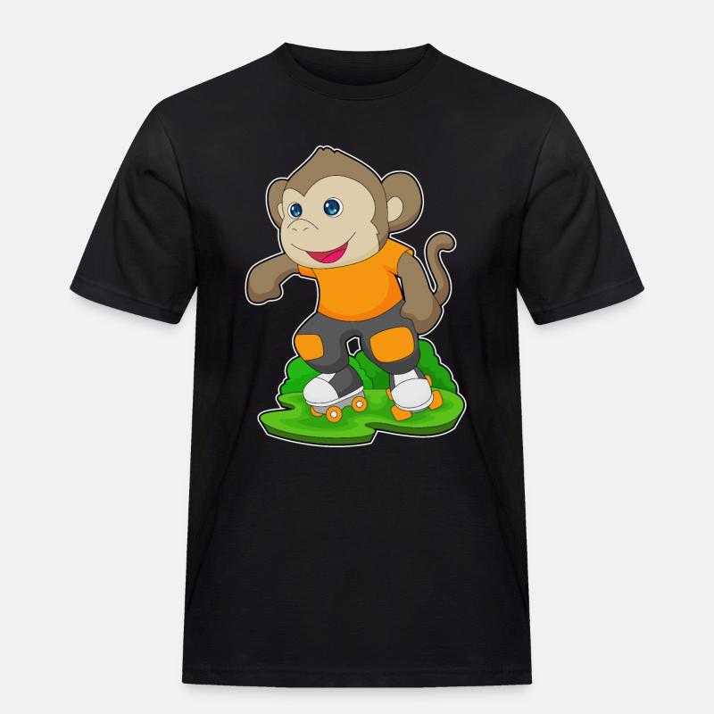 Monkey Rollers Rollers Rollers - T-shirt Workwear homme - noir