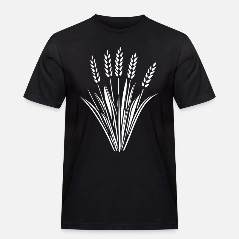 5 Ähren Getreide Weizen - Männer Workwear T-Shirt - Schwarz