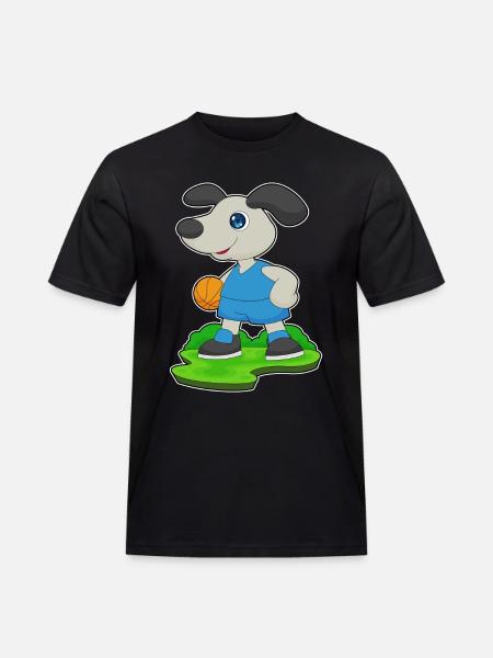 Chien Basketteur Basketteur - T-shirt Workwear homme - noir