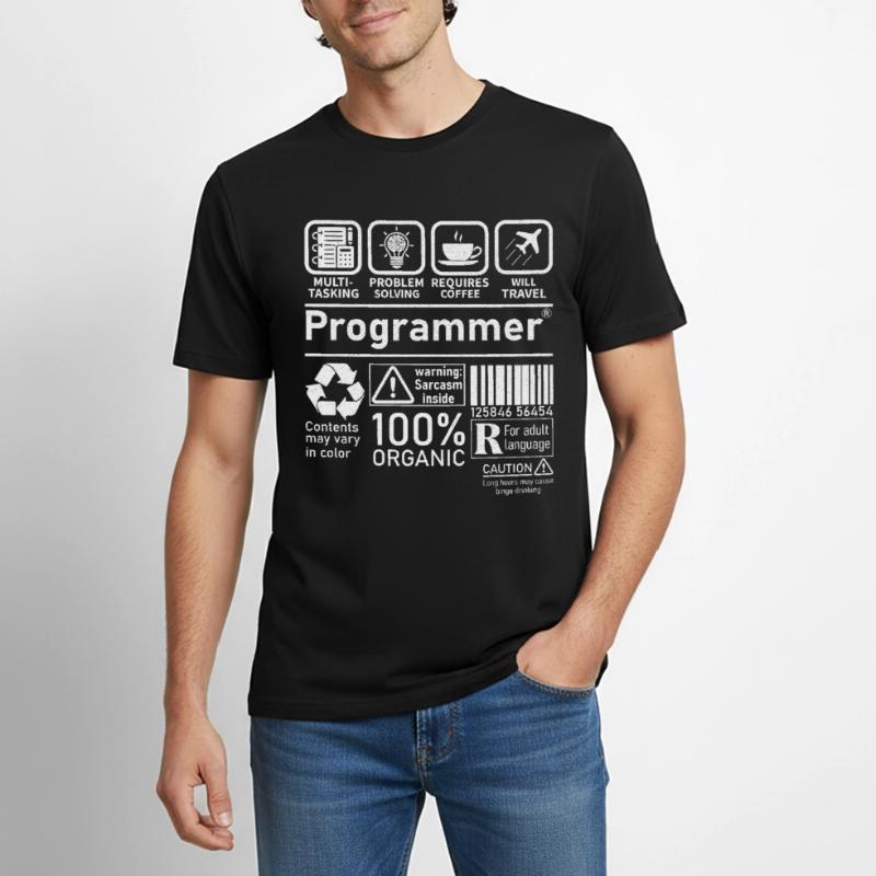 Programmeur multitâche, la résolution de problèmes nécessite T-shirt Workwear homme