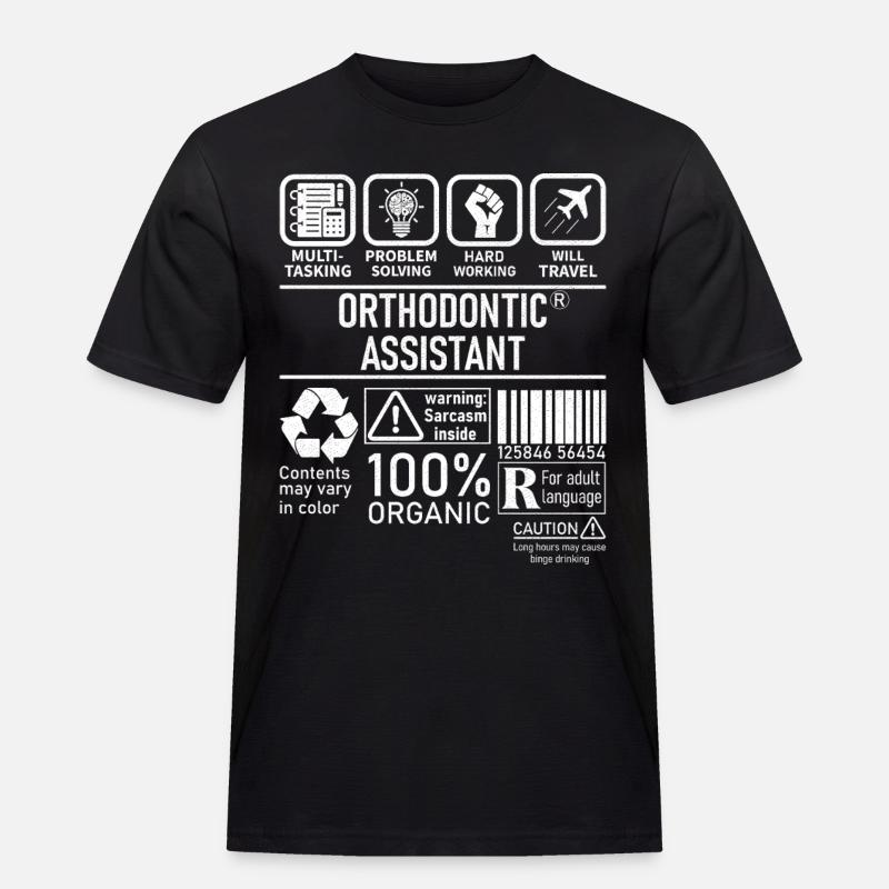 Orthodontic Assistant multi tasking problem - Men's Workwear T-Shirt - black