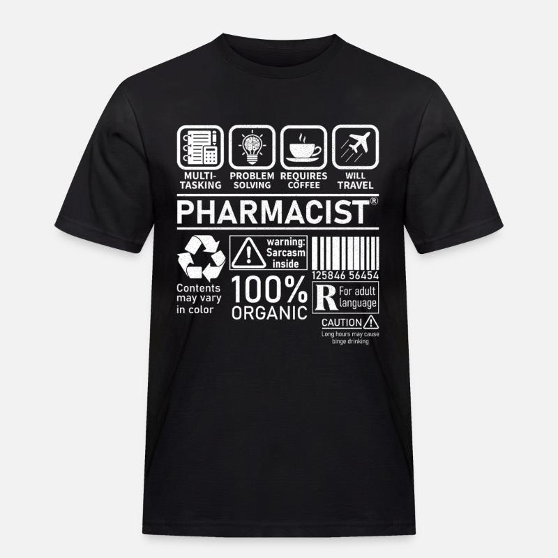 Pharmacist multi tasking problem solving - Men's Workwear T-Shirt - black