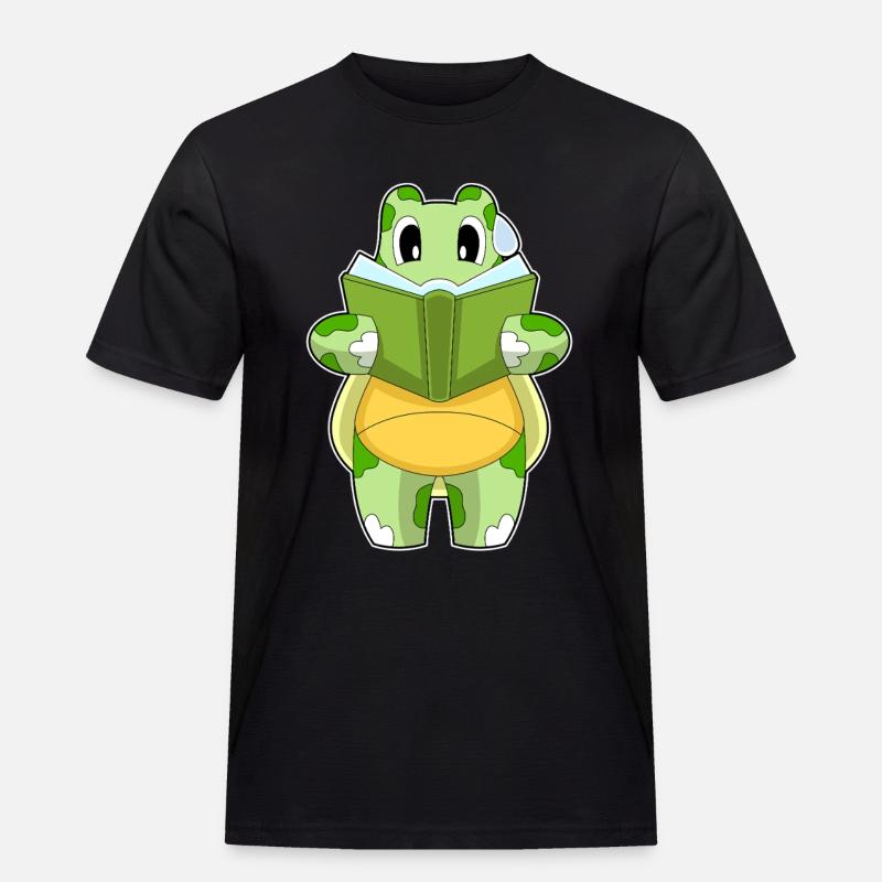 Turtle Book - Men's Workwear T-Shirt - black
