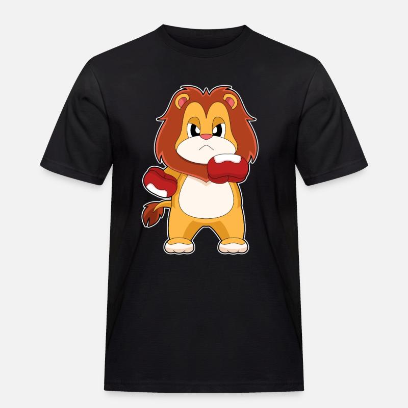 Löwe Boxer Boxhandschuhe Boxen - Männer Workwear T-Shirt - Schwarz