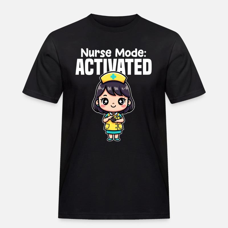 KRANKENSCHWESTER-MODUS AKTIVIERT - SCHWESTER-GESCHENK - Männer Workwear T-Shirt - Schwarz