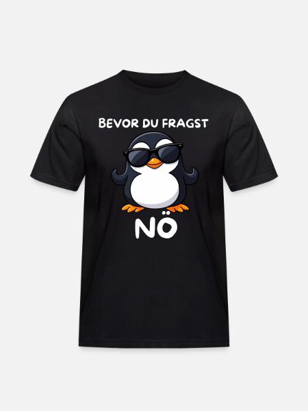 Penguin with sunglasses Lower Austria - Men's Workwear T-Shirt - black