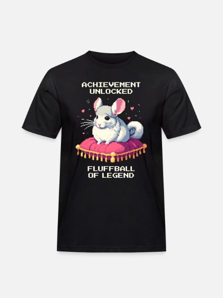 Saavutus: Legendaarinen pörröpallo | Chinchilla - Miesten Workwear t-paita - musta