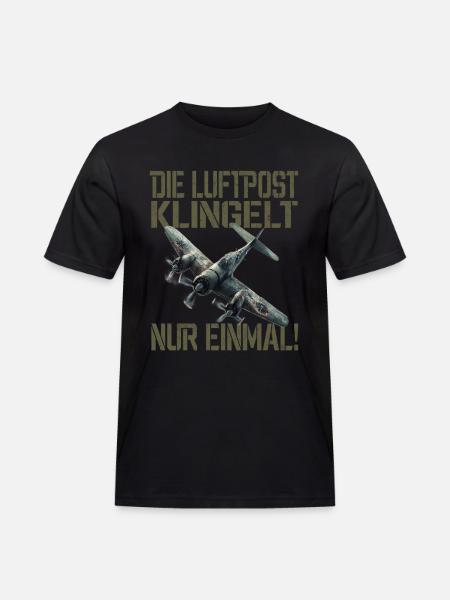 Airmail only rings once Plane - Men's Workwear T-Shirt - black