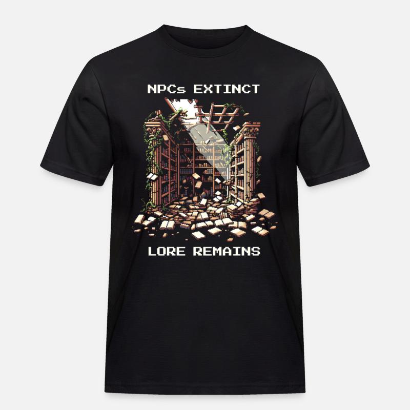 Les PNJ disparus, l’histoire reste | Post-apocalyptique - T-shirt Workwear homme - noir