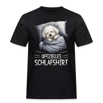Chemise de nuit officielle Dog Dreams - T-shirt Workwear homme - noir - Devant - AI Model Male 178 light (178cm)