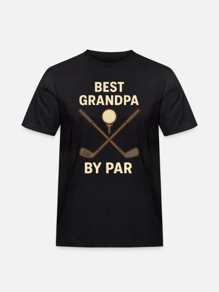 Bedste bedstefar efter Par Funny Golf Lover Design - Herre Workwear T-Shirt - sort