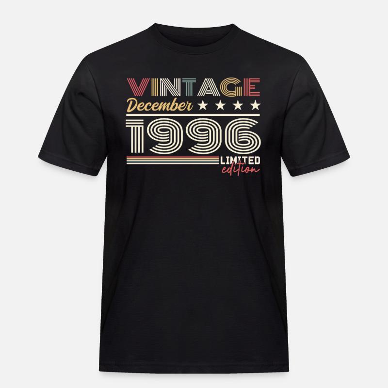 Geschenk Dezember 1996 - Männer Workwear T-Shirt - Schwarz