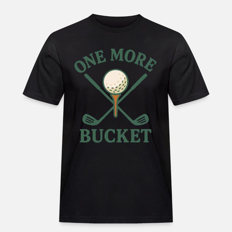 Ein weiterer Eimer Golfschläger Fun Design - Männer Workwear T-Shirt - Schwarz