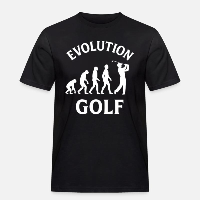 Evolution Golf Drôle de Golf Design - T-shirt Workwear homme - noir