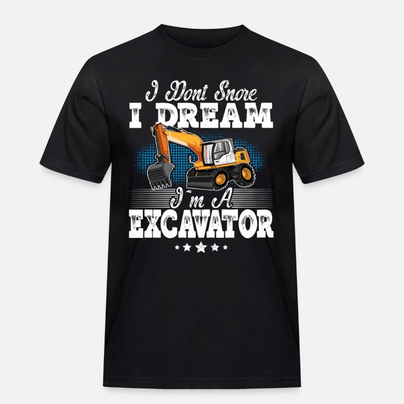 Excavator Operator - Men's Workwear T-Shirt - black