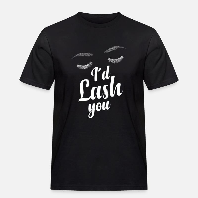 Wimperntechniker Wimpernflüsterer Wimperntechniker Wimperntechniker - Männer Workwear T-Shirt - Schwarz