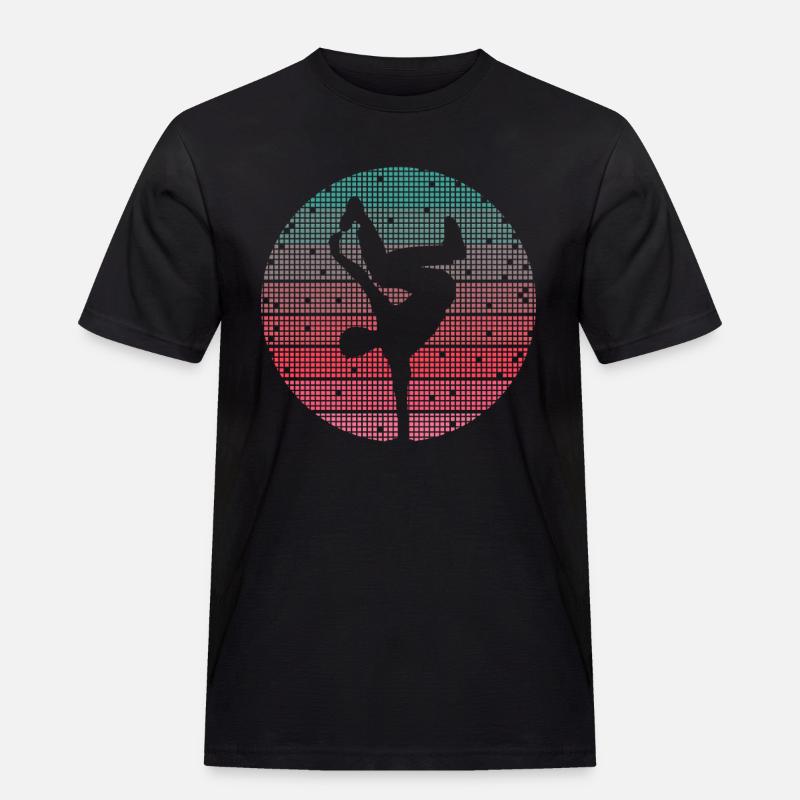 Breakdance Danse Breakdancer Breakdancer Rétro Breakdancer - T-shirt Workwear homme - noir