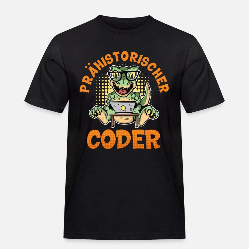 Programmation PRÉHISTORIQUE : Divertissement du CODER - T-shirt Workwear homme - noir