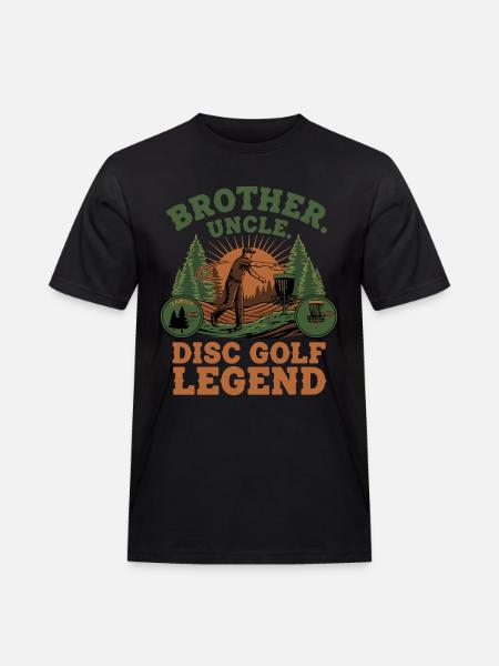 Brother Uncle Disc Golf Legend Scenic - Men's Workwear T-Shirt - black