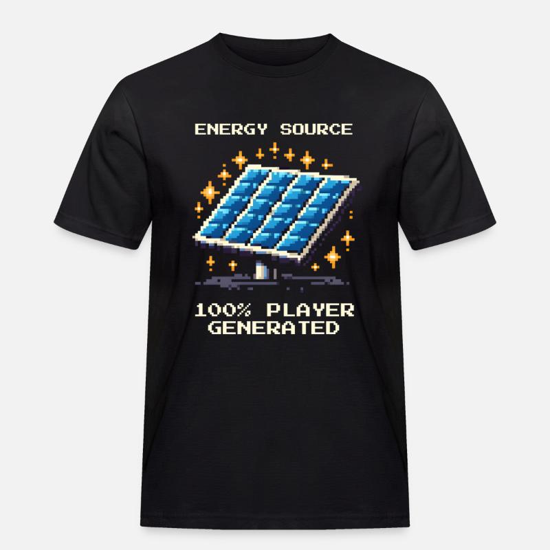 Solarenergie | Offgrid & Selbstversorgung - Männer Workwear T-Shirt - Schwarz