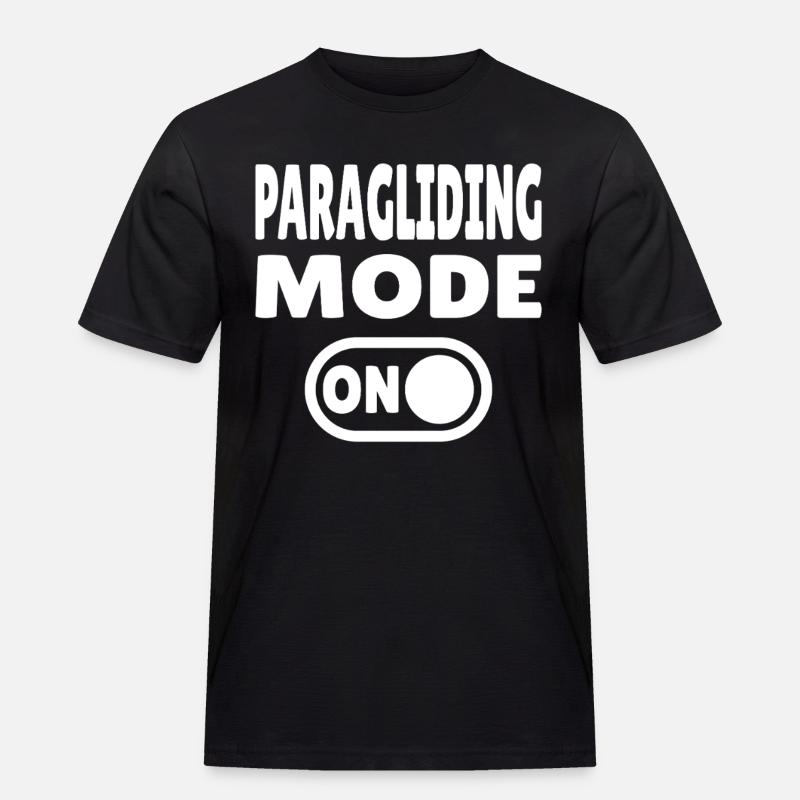 Paragliding Mode ON – Gleitschirmfreiheit - Männer Workwear T-Shirt - Schwarz