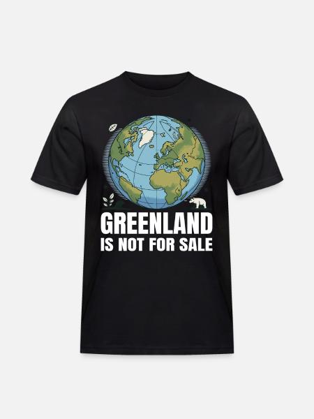 Grønland er ikke til salg - Herre Workwear T-Shirt - sort